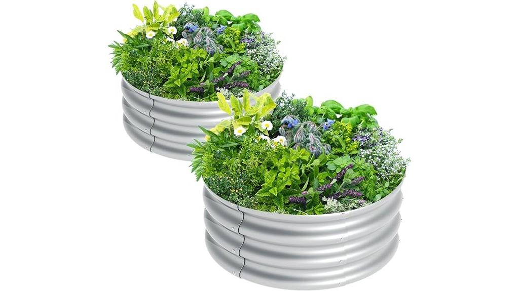 two piece garden bed kit