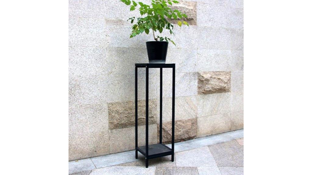 two tier slate plant stand