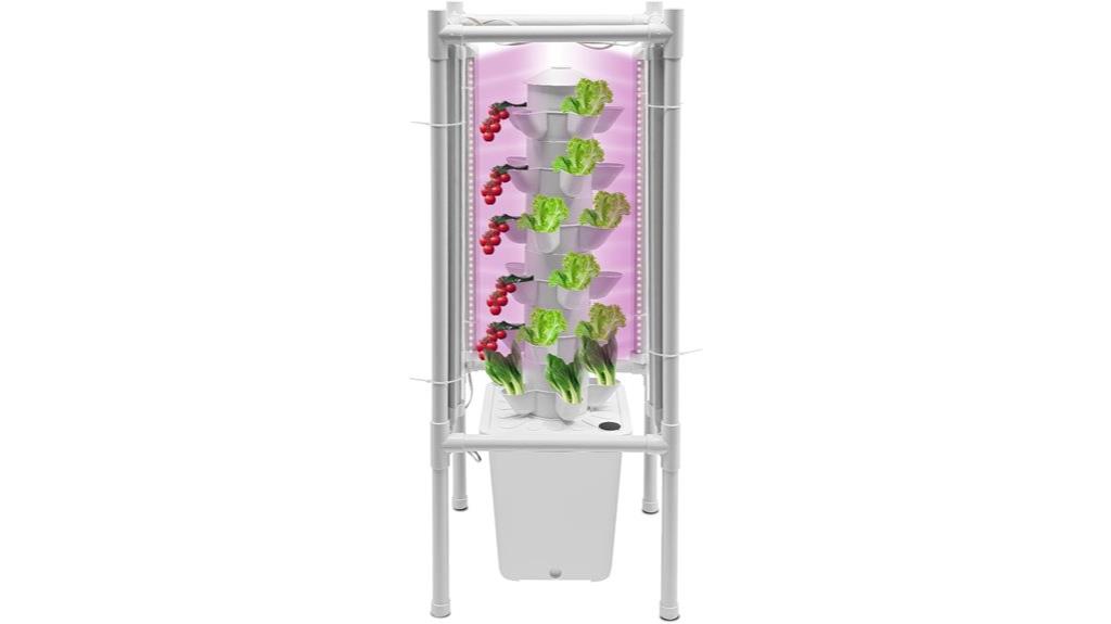 vertical hydroponic plant tower