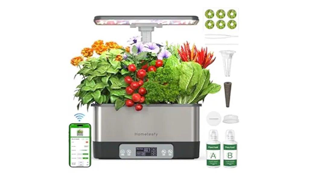 wifi controlled indoor herb garden