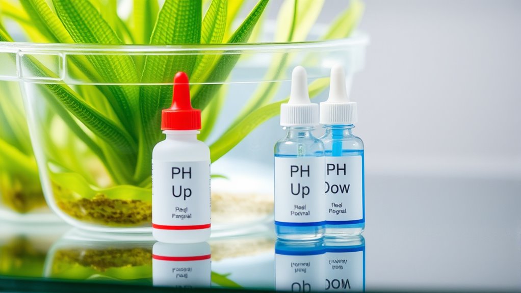 adjust ph with up down