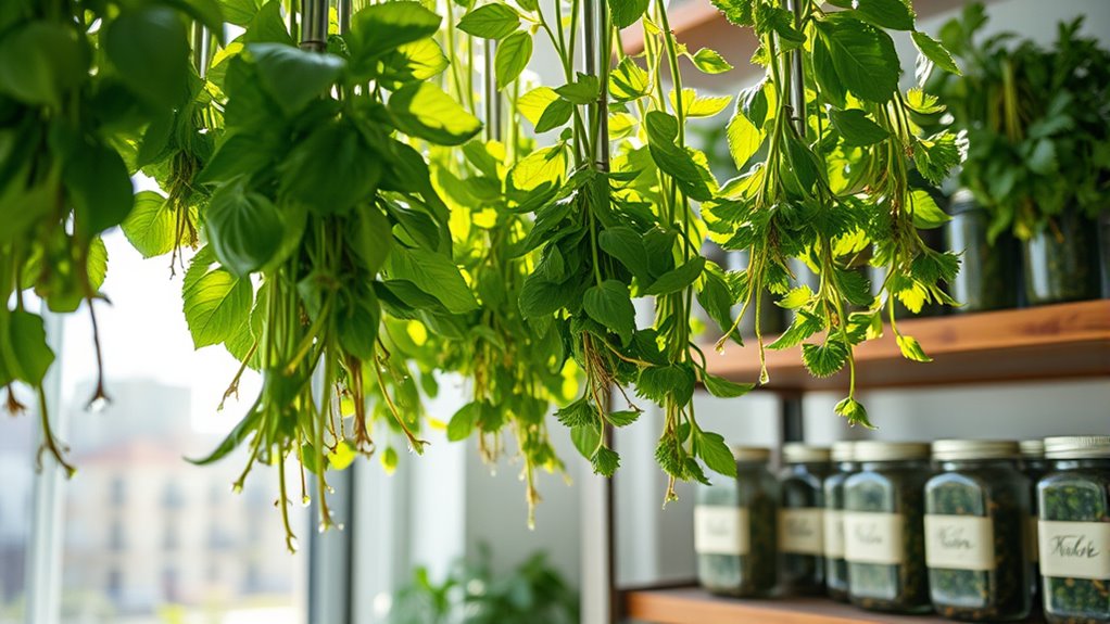 dry herbs store properly