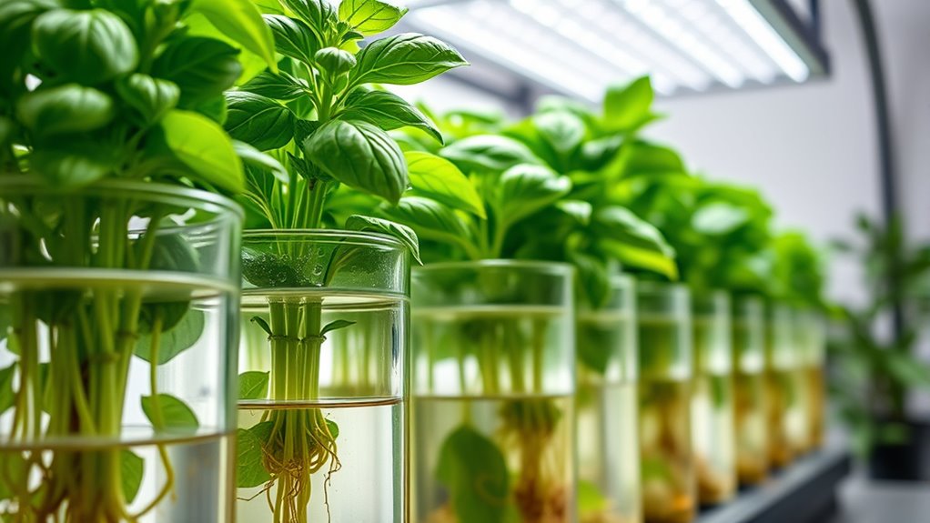 grow fresh hydroponic basil