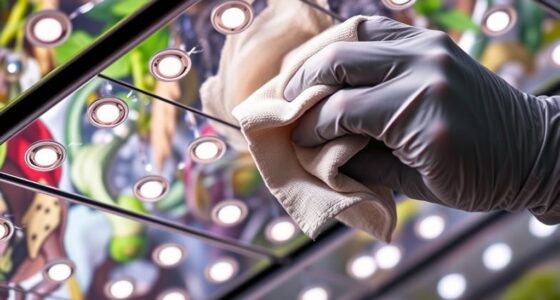 grow light and reflector cleaning