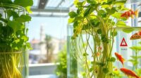 hydroponic and aquaponic integration