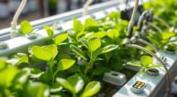 hydroponic growth sensor monitoring