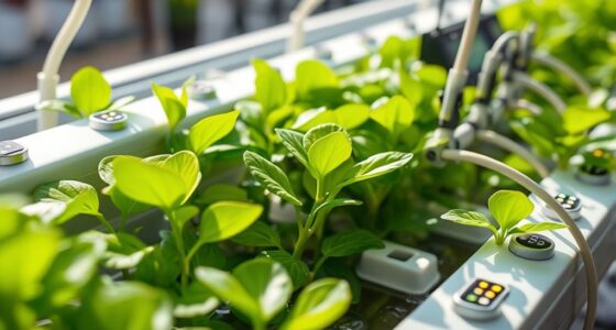 hydroponic growth sensor monitoring