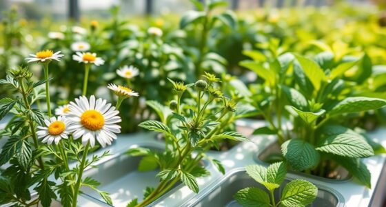 hydroponic herbal tea garden