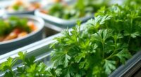 hydroponic parsley growing tips