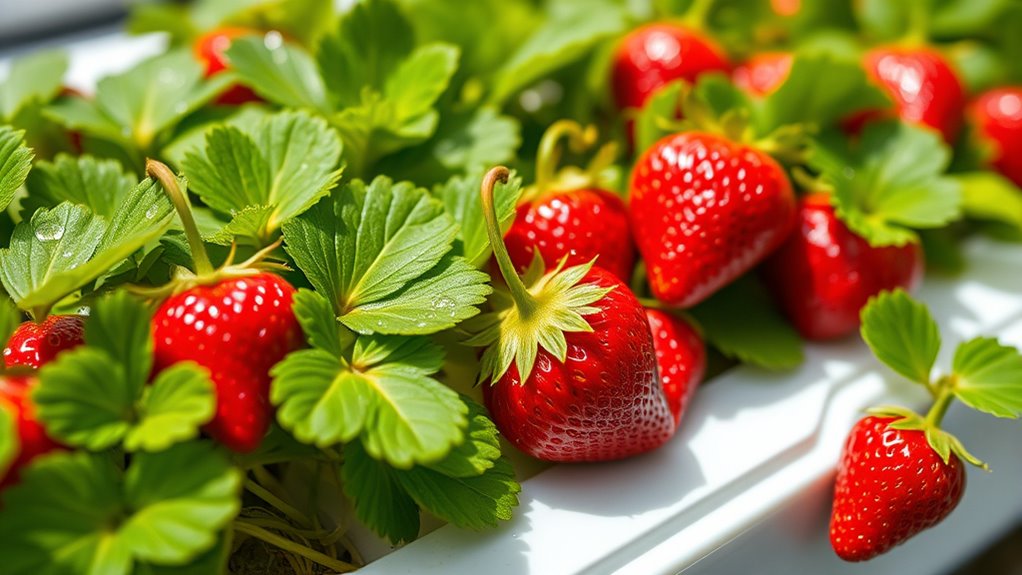 hydroponic strawberry growing tips