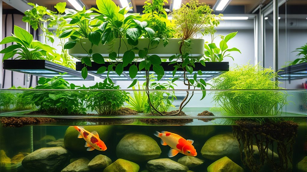 indoor aquaponic garden system