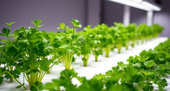 indoor cilantro hydroponic cultivation