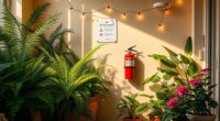 indoor garden fire safety