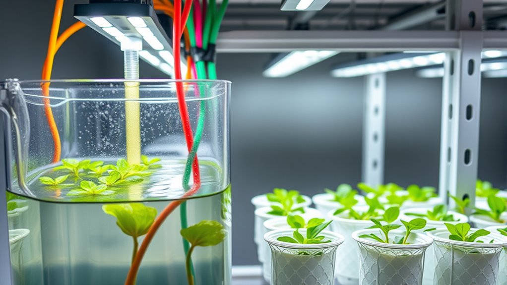 indoor hydroponic plant growth