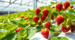 indoor hydroponic strawberry cultivation