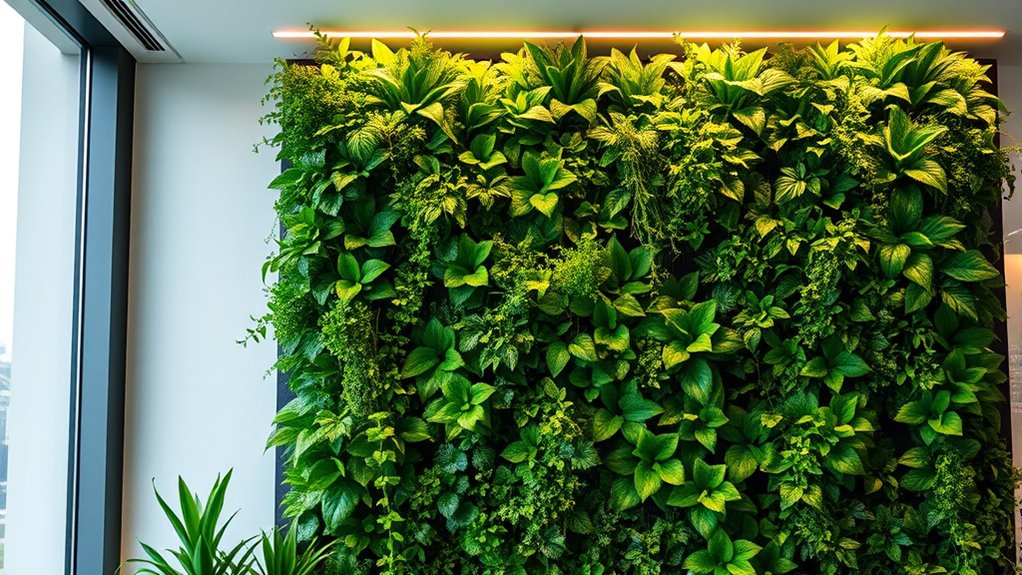 indoor vertical garden installation