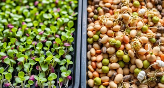 microgreens and sprouts comparison