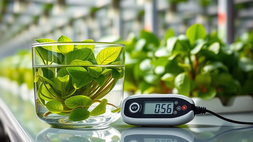 monitor nutrient solution salinity