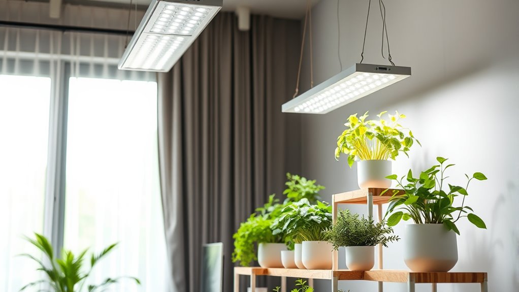 optimize lighting and watering