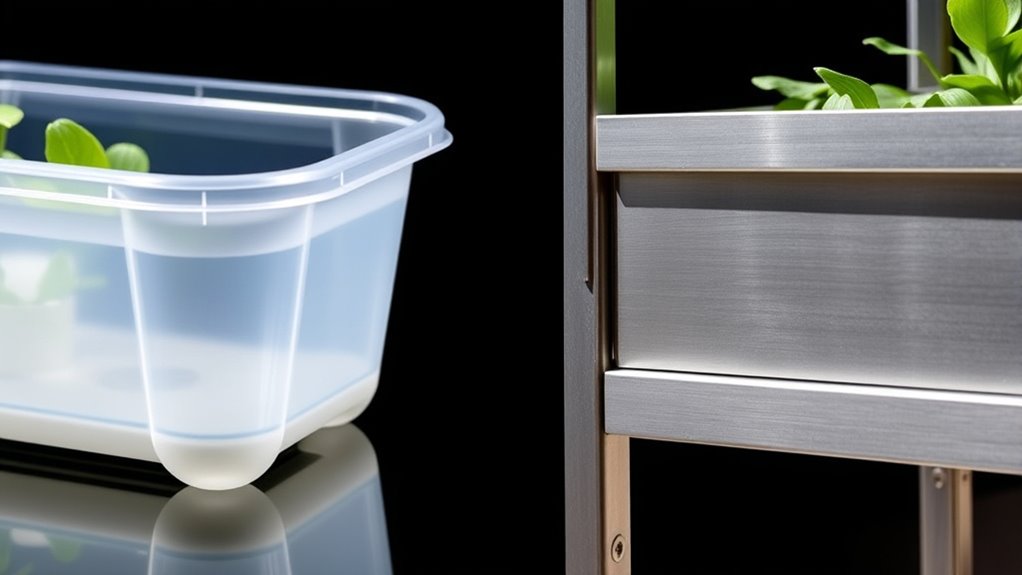 plastic durability versus metal corrosion