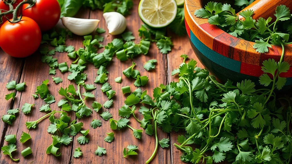 proper cilantro storage preserves flavor