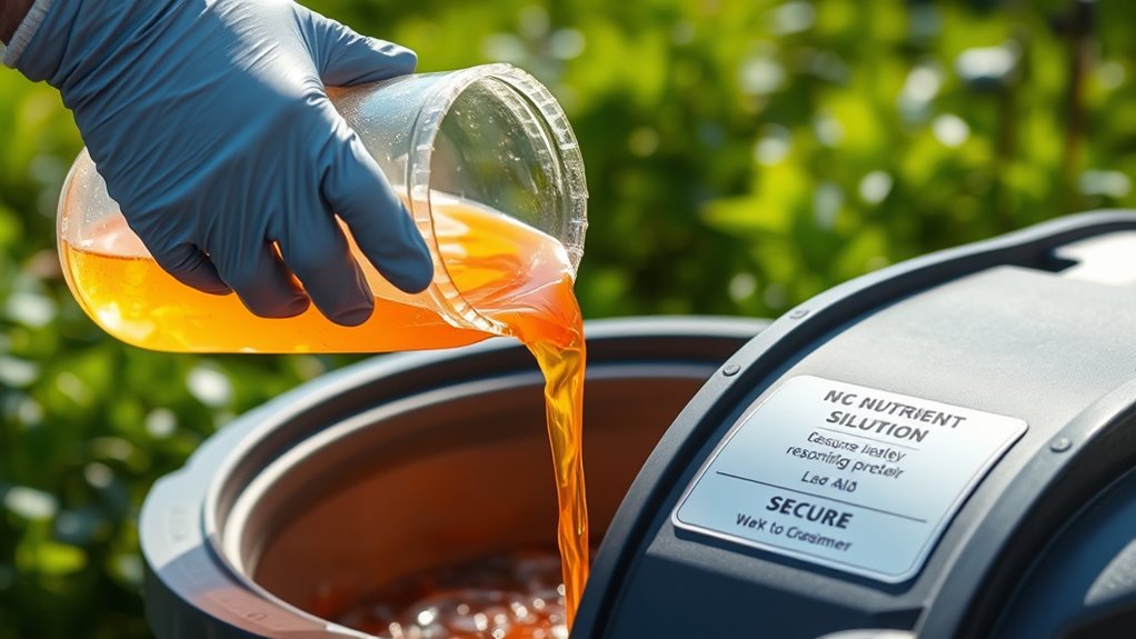 recycle nutrient solution properly