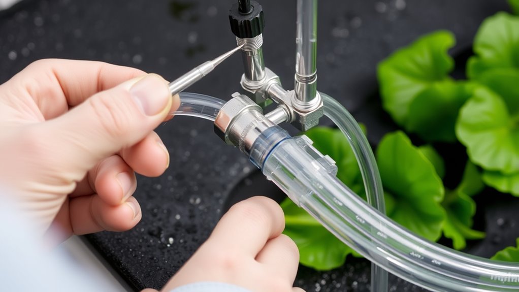 replace tubing and fittings