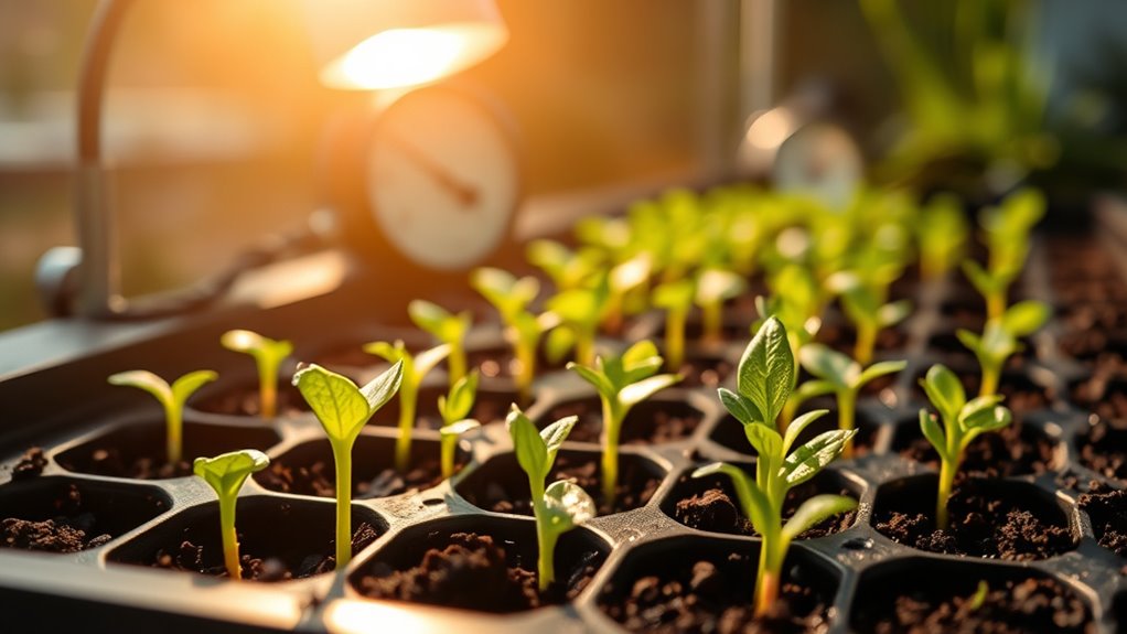 seed germination temperature light