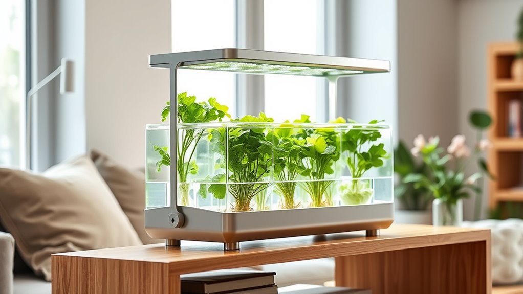 stylish efficient hydroponic design