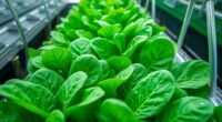 year round hydroponic spinach