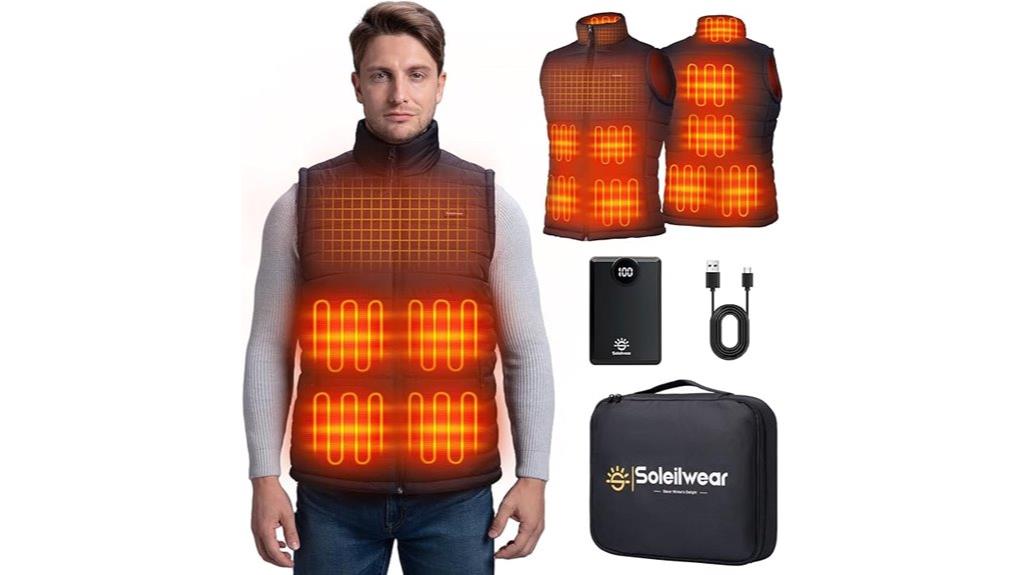 heated vest with 12000mah