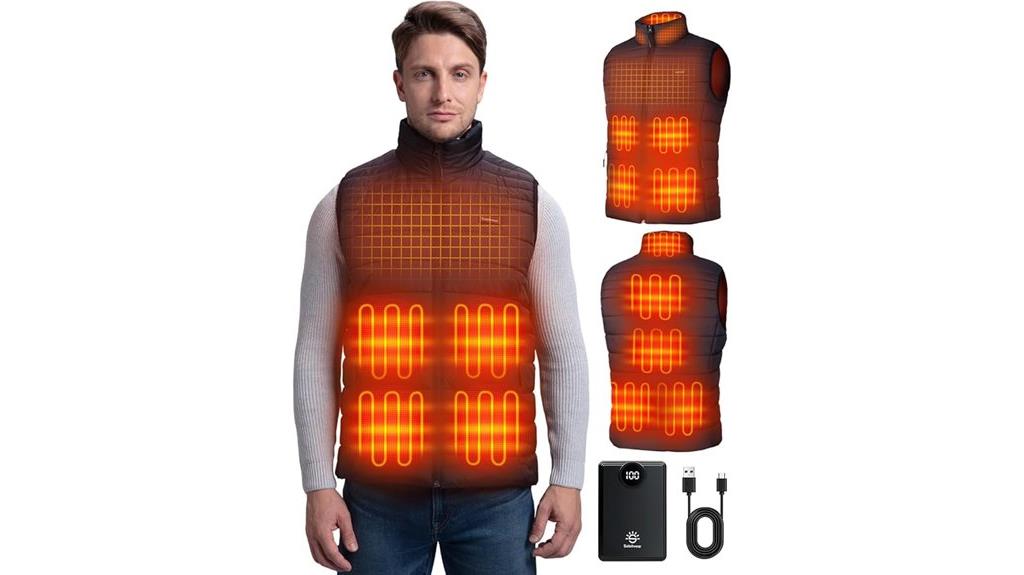 men s heated vest battery