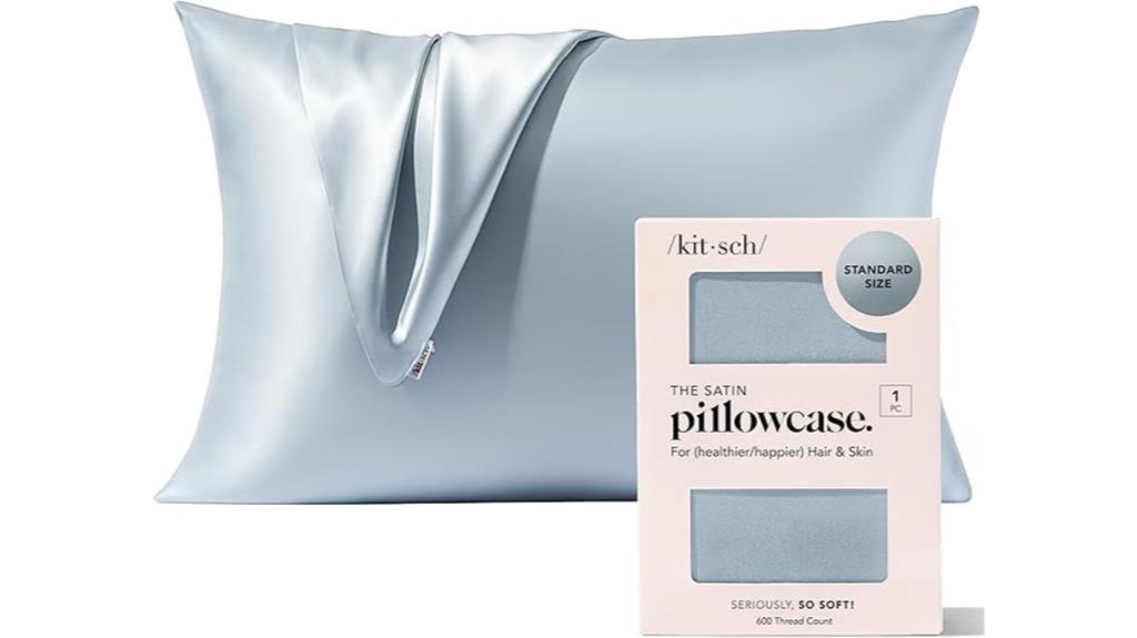 satin pillowcase with zipper