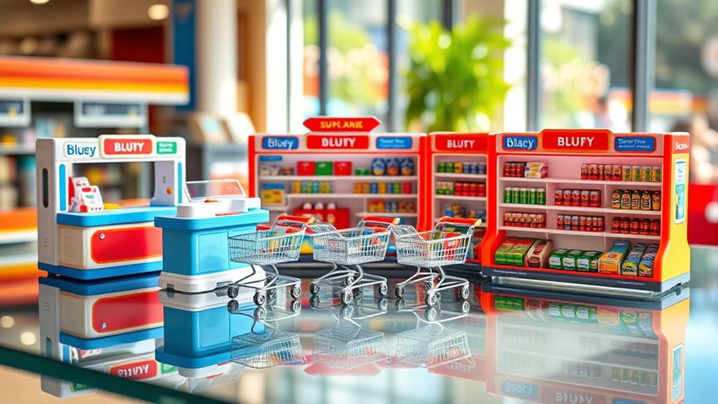 top bluey store playsets