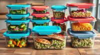 top glass meal storage