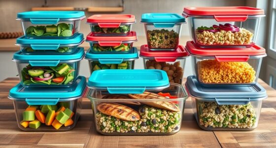 top glass meal storage