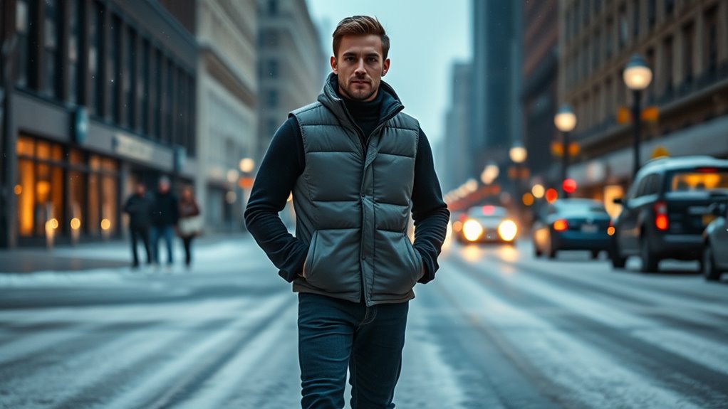 top men s heated winter vests