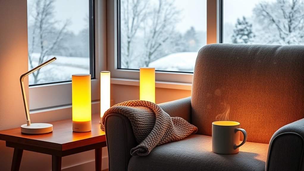winter mood boosting light therapy