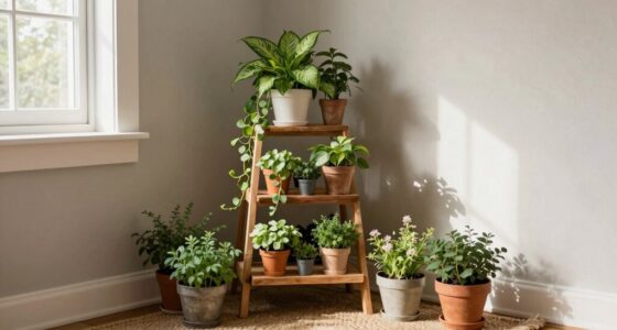 compact indoor garden setup