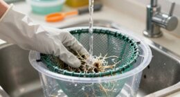 gentle net pot cleaning