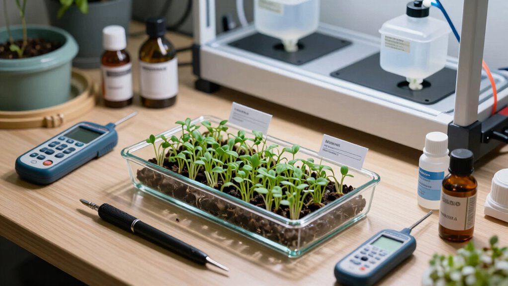 hydroponic setup and maintenance
