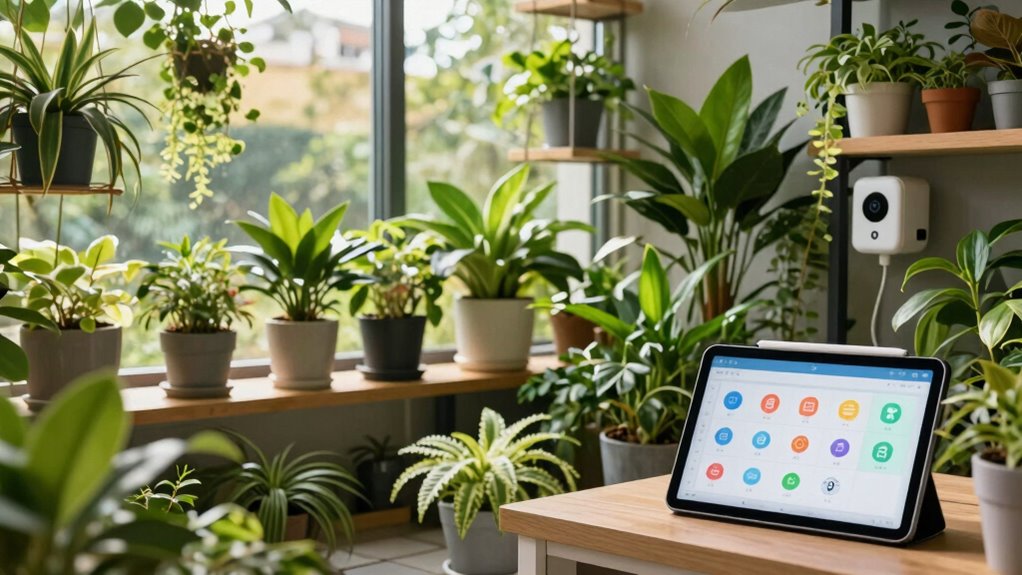 indoor garden maintenance tracking
