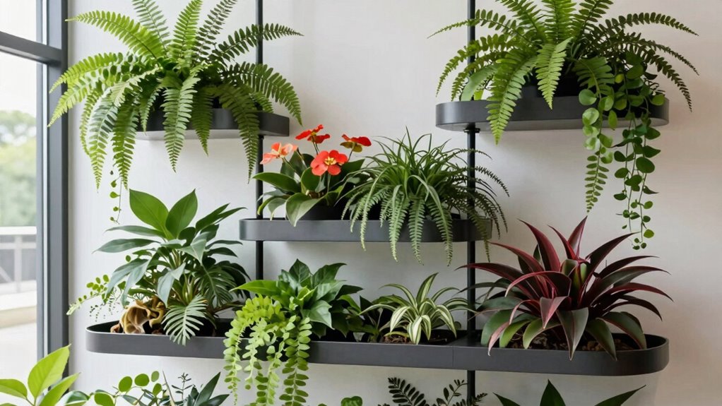 indoor garden shelf height