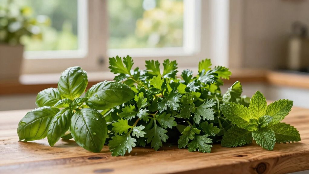 indoor herb flavor development