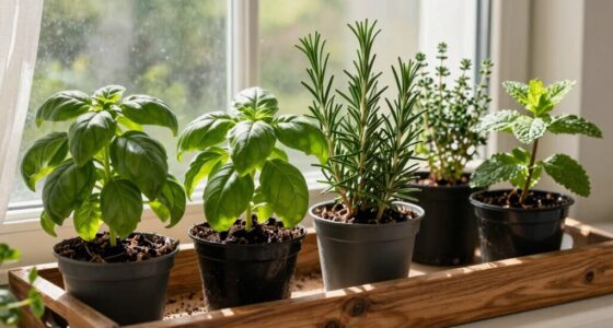 indoor spring herb garden