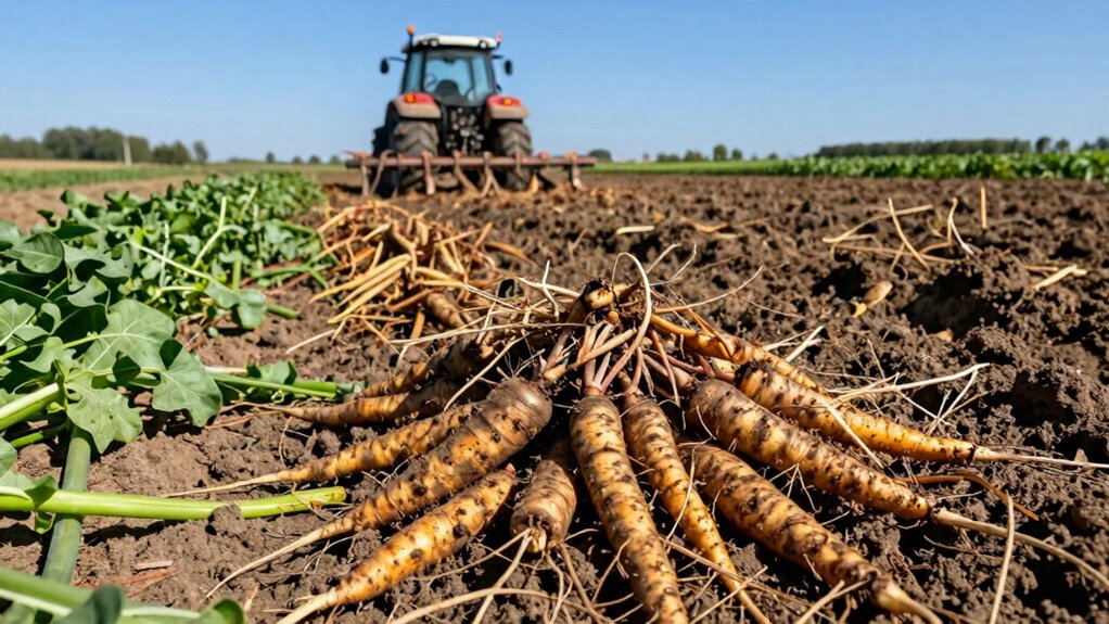manage leftover root residue