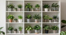 organized indoor garden setup
