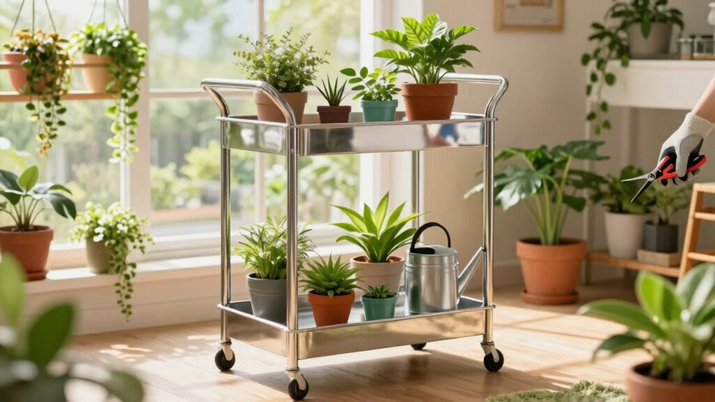 organized indoor gardening tools