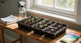 organized seed starting area