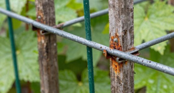 regularly clean garden supports